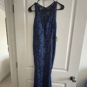 Navy lace mermaid dress *Brand New